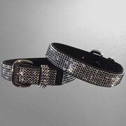 elegantes Stiefelband mit schwarzem Strass