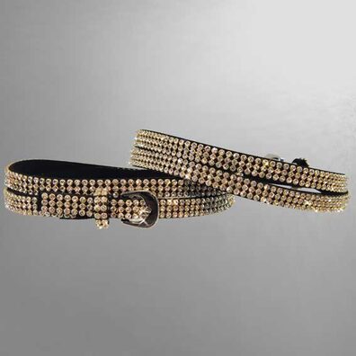 Kann als Stiefelband, Halsband oder Armband getragen werden. 