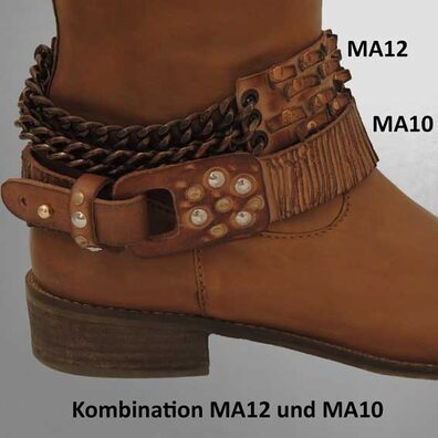 Pimp your boots - Schuhgürtel aus echtem Leder; der variabel einsetzbare Schmuck für Schuhe