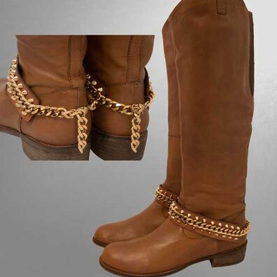 Pimp your boots - Schuhgürtel aus echtem Leder; der variabel einsetzbare Schmuck für Schuhe