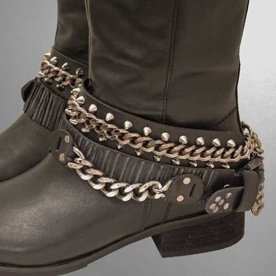 Pimp your boots - Schuhgürtel aus echtem Leder; der variabel einsetzbare Schmuck für Schuhe