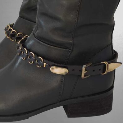 Pimp your boots - Schuhgürtel aus echtem Leder; der variabel einsetzbare Schmuck für Schuhe