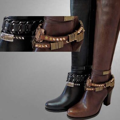 Pimp your boots mit Stiefelbändern: Design aus Italien. Schmuck für jeden Schuh
