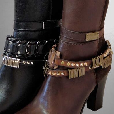 Pimp your boots mit Stiefelbändern: Design aus Italien. Schmuck für jeden Schuh